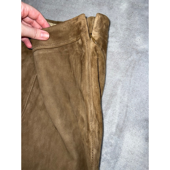 Women's Genuine Brown Suede Pants Size 4 - Picture 3 of 9